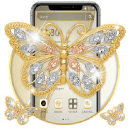 ikon Gold Diamond Butterfly Theme*