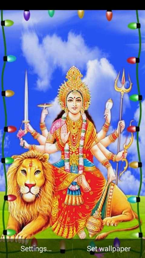 Maa Durga Live Wallpaper स्क्रीनशॉट 5