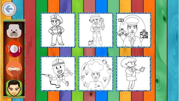 Coloring Book: Animal, Profession, Food, Transport screenshot 4