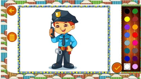 Coloring Book: Animal, Profession, Food, Transport screenshot 6