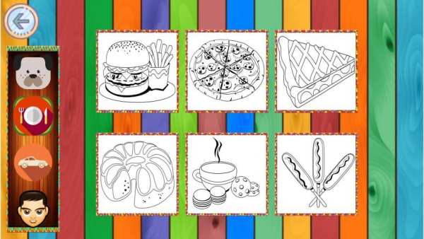 Coloring Book: Animal, Profession, Food, Transport screenshot 2