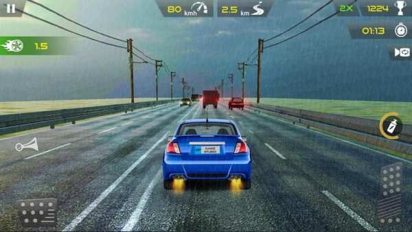 Turbo Car Traffic Racer screenshot 4