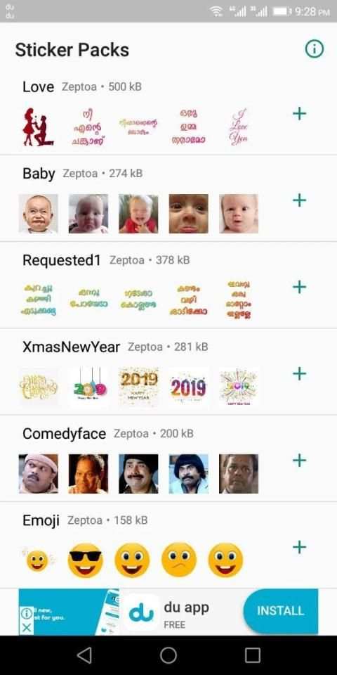 WAStickerApps -Malayalam Stickers And Status स्क्रीनशॉट 12