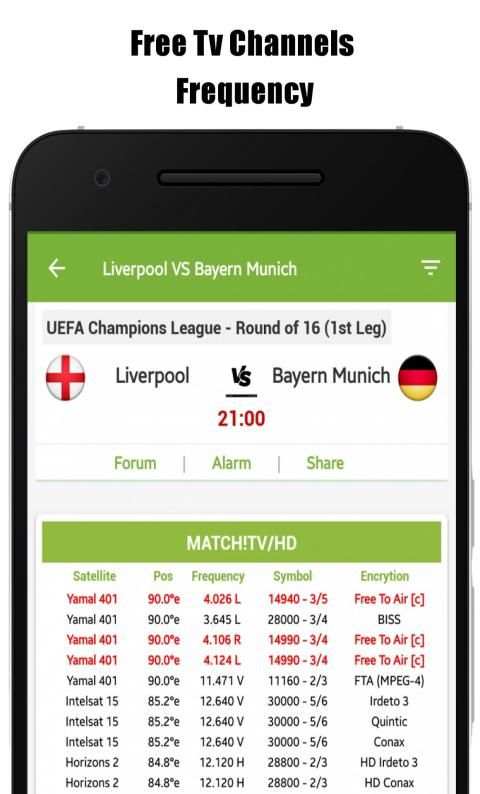 Live Sports TV Guide - Free TV Channels Frequency स्क्रीनशॉट 12