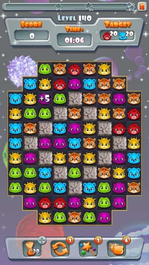 Sweet Zoo Match 3 स्क्रीनशॉट 8
