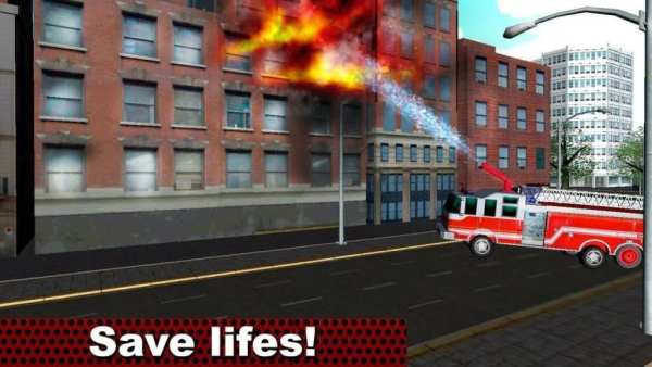 Fire Truck Emergency Driver 3D screenshot 2
