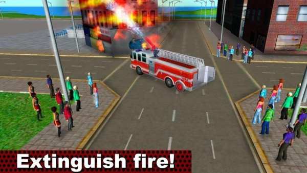 Fire Truck Emergency Driver 3D screenshot 3