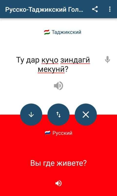 Tajik Russian Translator screenshot 7