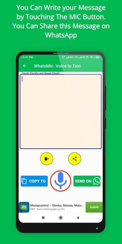 Voice to Text : WhatsMic screenshot 1