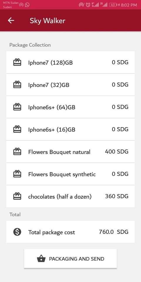 Gift app screenshot 2