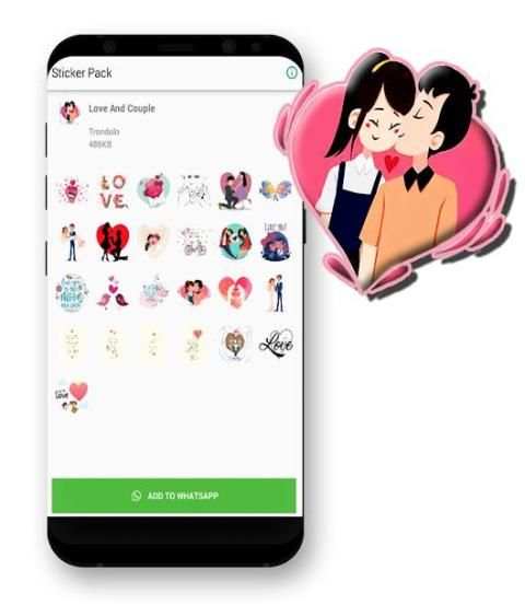 Love And Couple Stickers - WAStickerApps screenshot 2