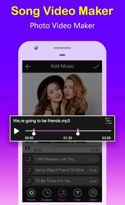 Song Video Maker - Photo Video Maker screenshot 4