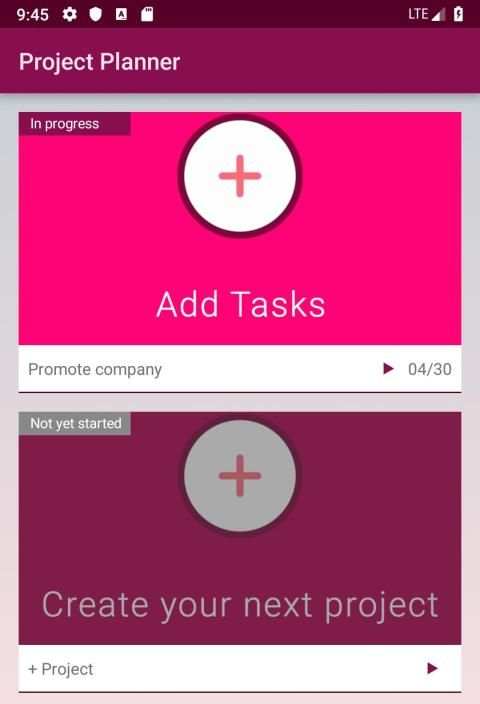 Project Planner screenshot 5