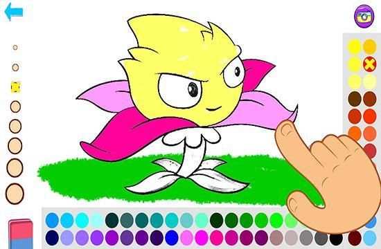 Paint Zombie Plant - Coloring Games screenshot 1