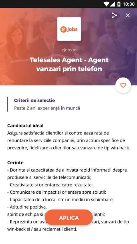 eJobs.ro - Locuri de muncă screenshot 2