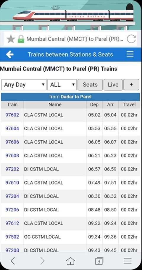Local Train Time Table स्क्रीनशॉट 6