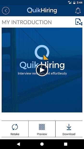 QuikHiring Job Search Video CV screenshot 1