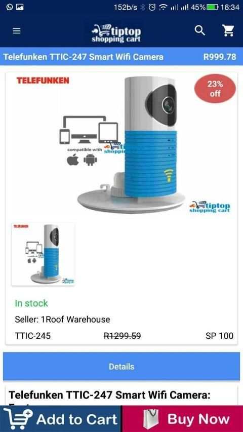 Tiptop Shopping Cart: South Africa's Online Store screenshot 3