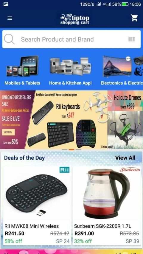 Tiptop Shopping Cart: South Africa's Online Store screenshot 6