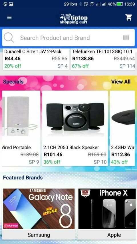 Tiptop Shopping Cart: South Africa's Online Store screenshot 5