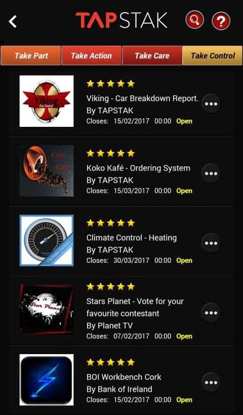 TAPSTAK screenshot 2