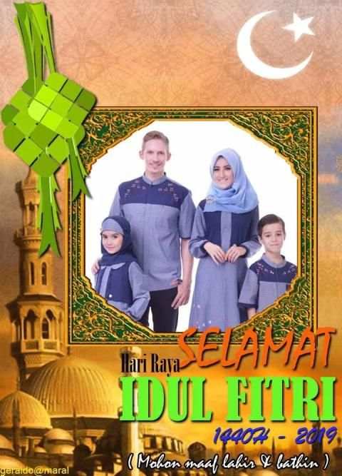 Bingkai Foto Kartu Ucapan Idul Fitri 2019 screenshot 2