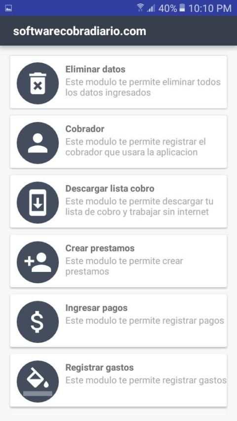 Prestamos Cobradiario screenshot 1