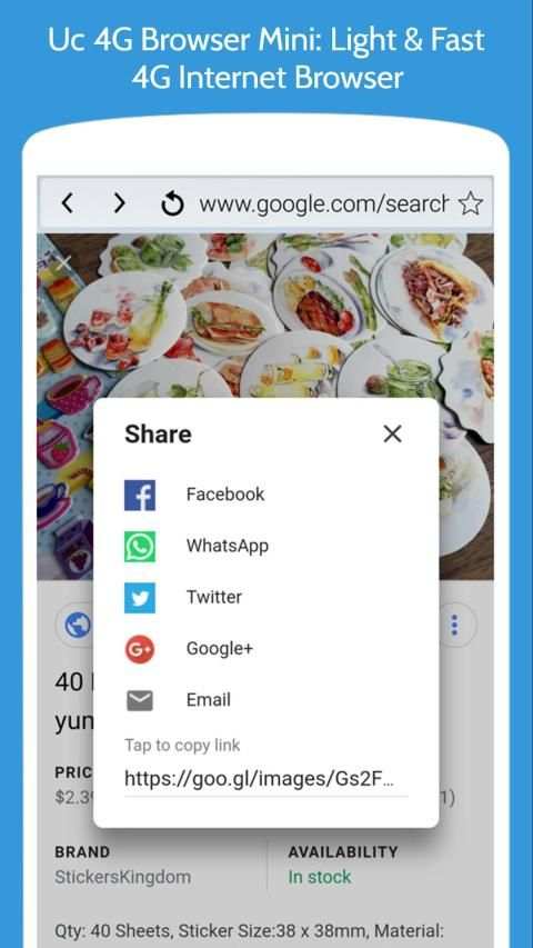 Uc 4G Browser Mini: Turbo & Fast - Speed Internet स्क्रीनशॉट 6