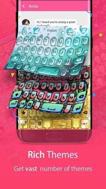 Hi Keyboard - Emoji Sticker, GIF, Animated Theme स्क्रीनशॉट 1