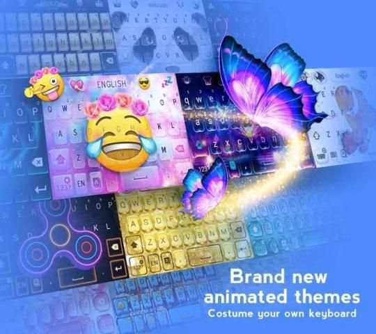 Hi Keyboard - Emoji Sticker, GIF, Animated Theme स्क्रीनशॉट 2