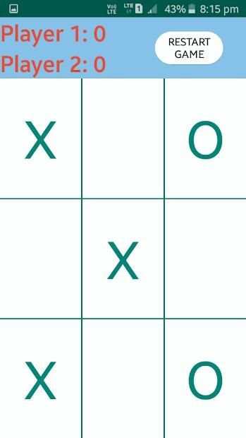 Tic Tac Toe game स्क्रीनशॉट 1