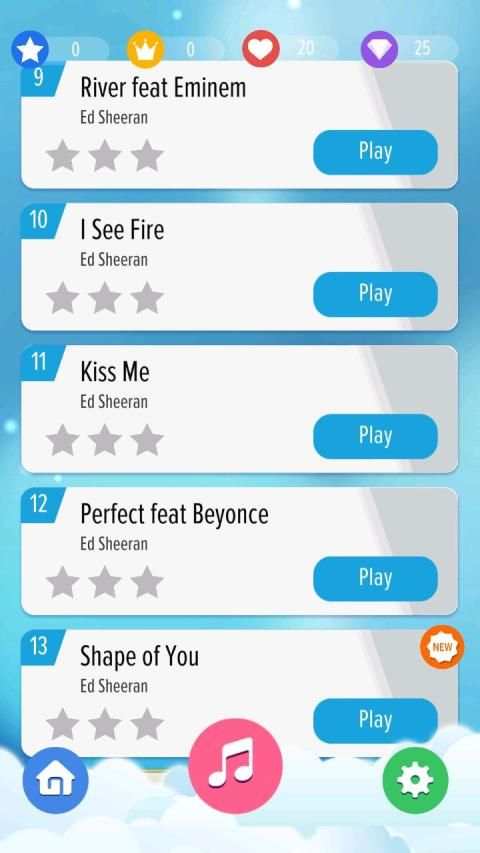 Ed Sheeran Piano Tiles New स्क्रीनशॉट 4