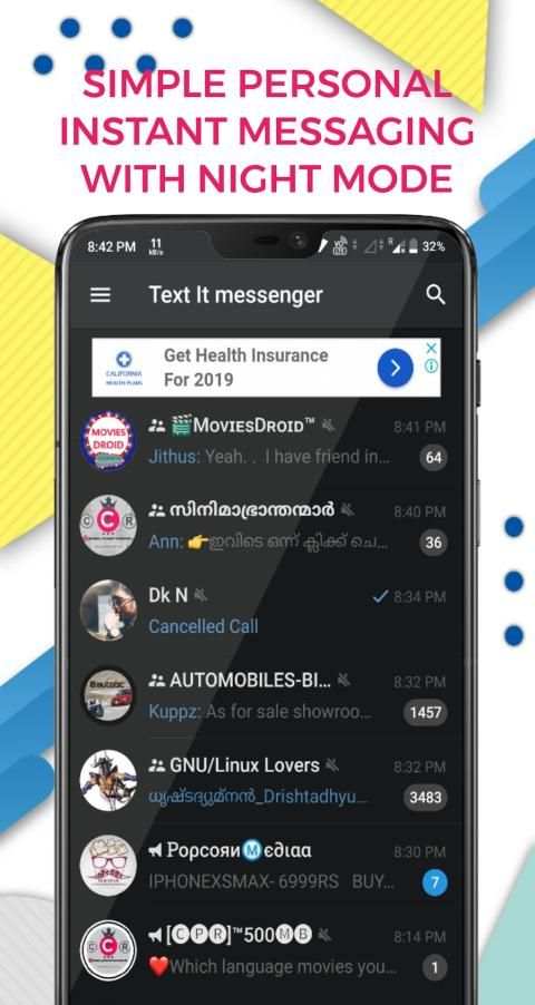 Darkogram Messenger - Free chats and calls screenshot 7
