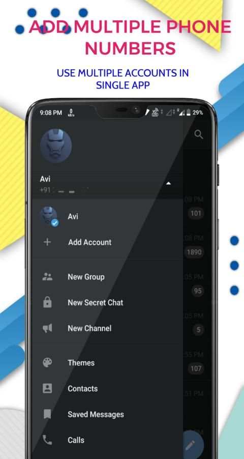 Darkogram Messenger - Free chats and calls screenshot 4