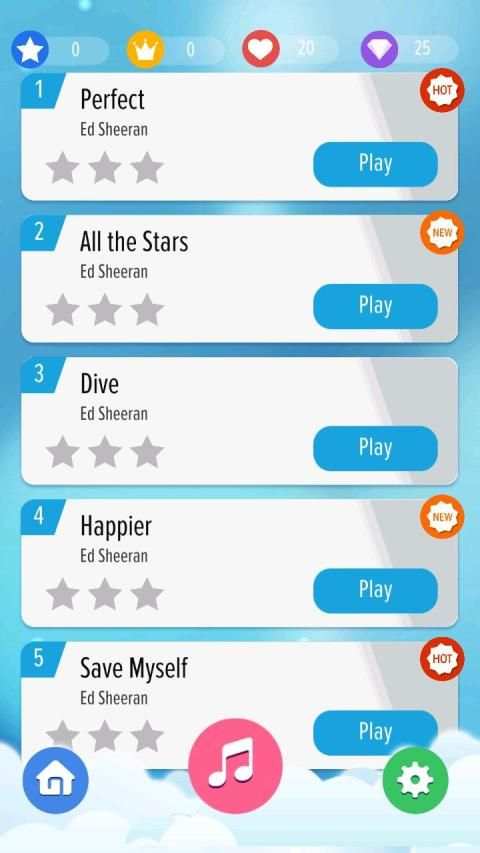 Ed Sheeran Piano Tiles New स्क्रीनशॉट 7