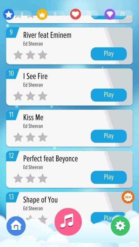 Ed Sheeran Piano Tiles New स्क्रीनशॉट 6