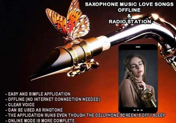 Saxophone Music Love Songs Offline screenshot 1
