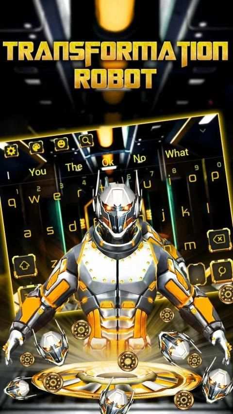 Transformation Robot Gravity Keyboard स्क्रीनशॉट 3