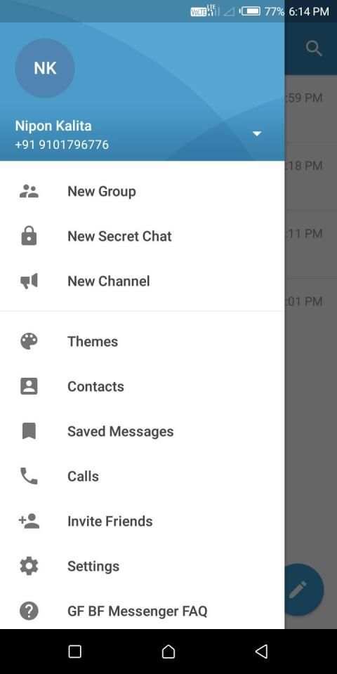 GF BF Messenger screenshot 2