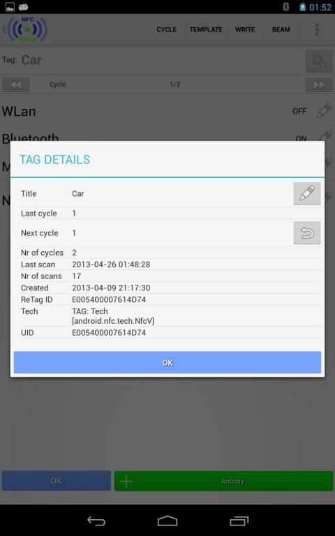 NFC ReTag FREE स्क्रीनशॉट 1