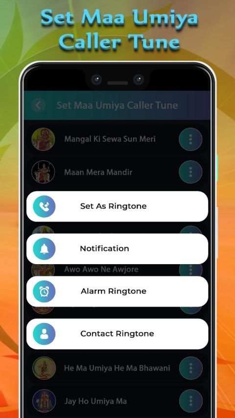 Set Umiya Maa Caller Tune Song स्क्रीनशॉट 1