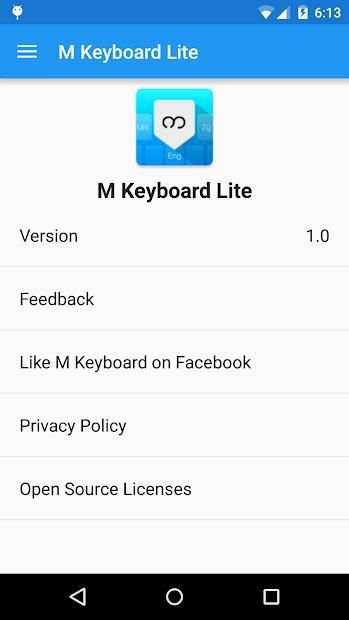 M Keyboard screenshot 1