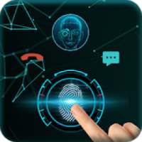 Fingerprint style call screen theme, caller ID on 9Apps