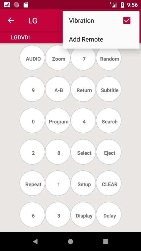 LG DVD Remote screenshot 1