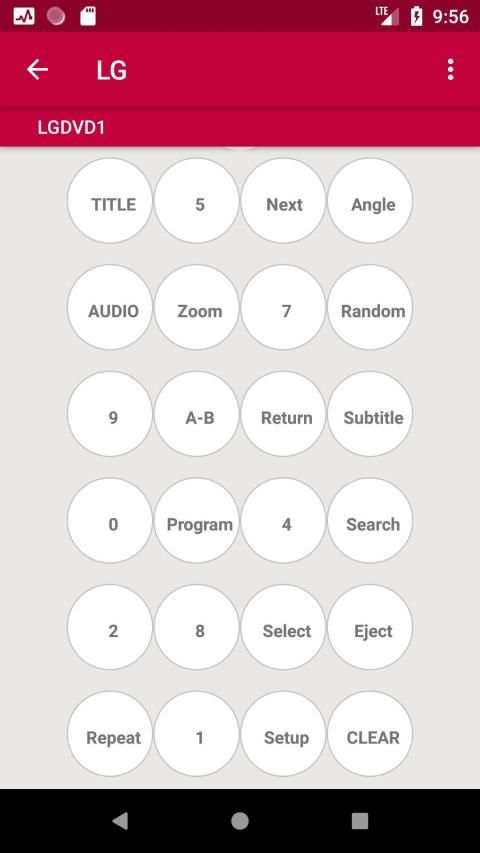LG DVD Remote screenshot 2