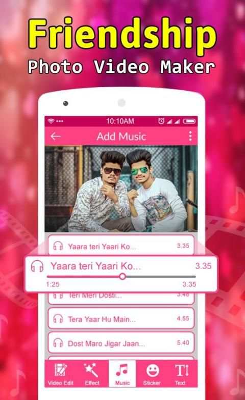 Friendship Photos Video Maker screenshot 1