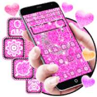 Pink glitter moon theme on 9Apps