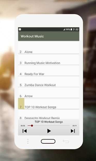 Workout Music Offline स्क्रीनशॉट 1