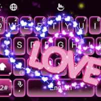 Neon Love Keyboard Theme