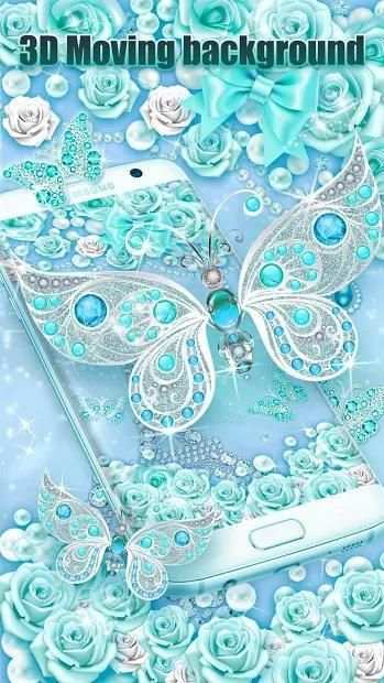 3D butterfly & rose live wallpaper theme screenshot 3